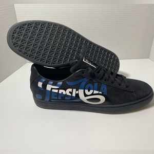 New Puma Men's Suede Classic x Pepsi Casual Shoes 366332-02 Black/Blue/White 10M
